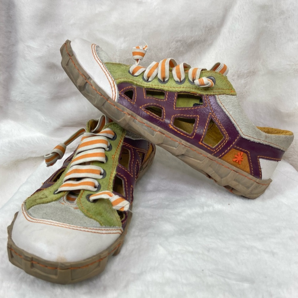 The Art company shoes cut out geometric colorful multimedia shoes. Size 38/8